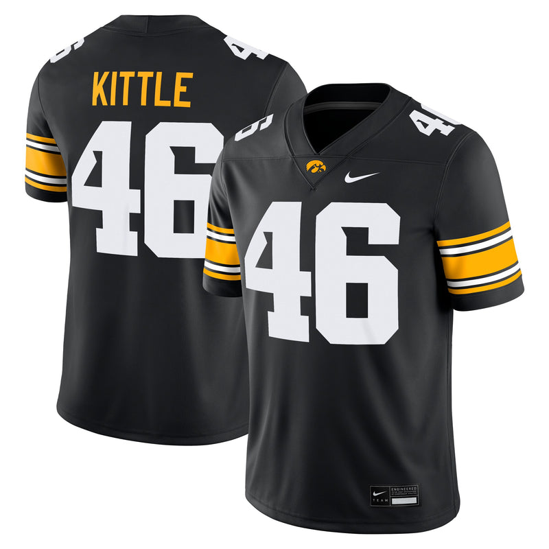 George Kittle #46 Iowa Hawkeyes Nike Alumni Player Game Jersey - Black