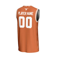 Texas Longhorns GameDay Greats NIL Pick-A-Player Basketball Icon Print Lightweight Jersey - Texas Orange