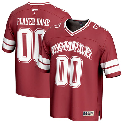 Temple Owls GameDay Greats NIL Pick-A-Player Football Fashion Jersey - Cherry