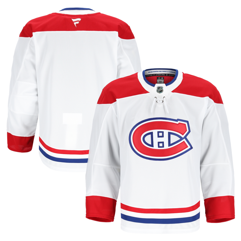Montreal Canadiens Fanatics White Away Authentic Pro Jersey