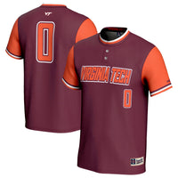 #0 Virginia Tech Hokies GameDay Greats Softball Fashion Jersey - Maroon