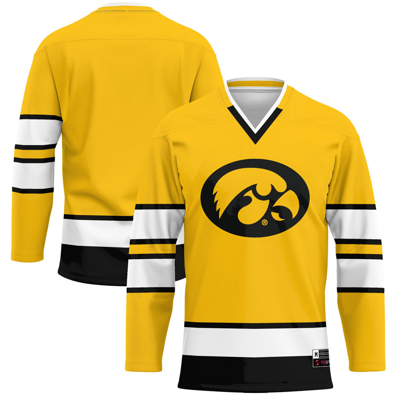 Iowa Hawkeyes GameDay Greats Hockey Jersey - Gold