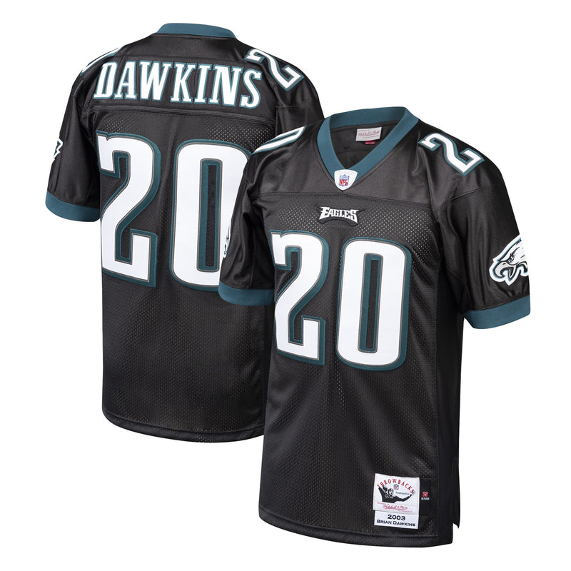 Philadelphia Eagles 2003 Brian Dawkins Mitchell & Ness Black Authentic Throwback Retired Player Jersey