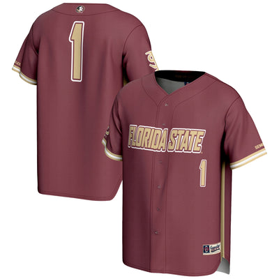 #1 Florida State Seminoles GameDay Greats Lightweight Baseball Jersey - Garnet