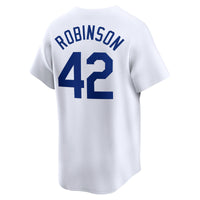 Brooklyn Dodgers Jackie Robinson Nike White Throwback Cooperstown Collection Limited Jersey