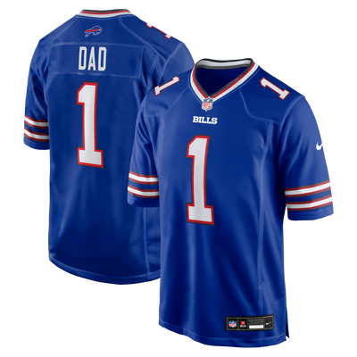 Buffalo Bills Number 1 Dad Nike Royal Game Jersey