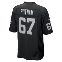 Las Vegas Raiders Will Putnam Nike Black Team Game Jersey