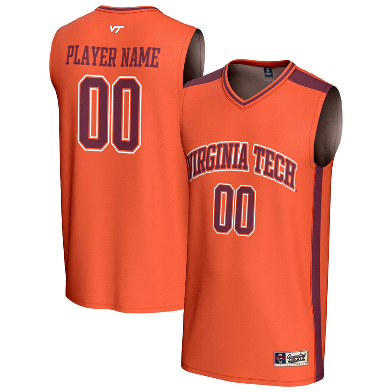 Virginia Tech Hokies GameDay Greats NIL Pick-A-Player Lightweight Basketball Fashion Jersey - Orange
