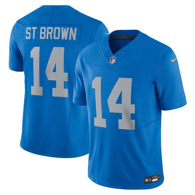 Detroit Lions Amon-Ra St. Brown Nike Blue Vapor F.U.S.E. Alternate Limited Jersey