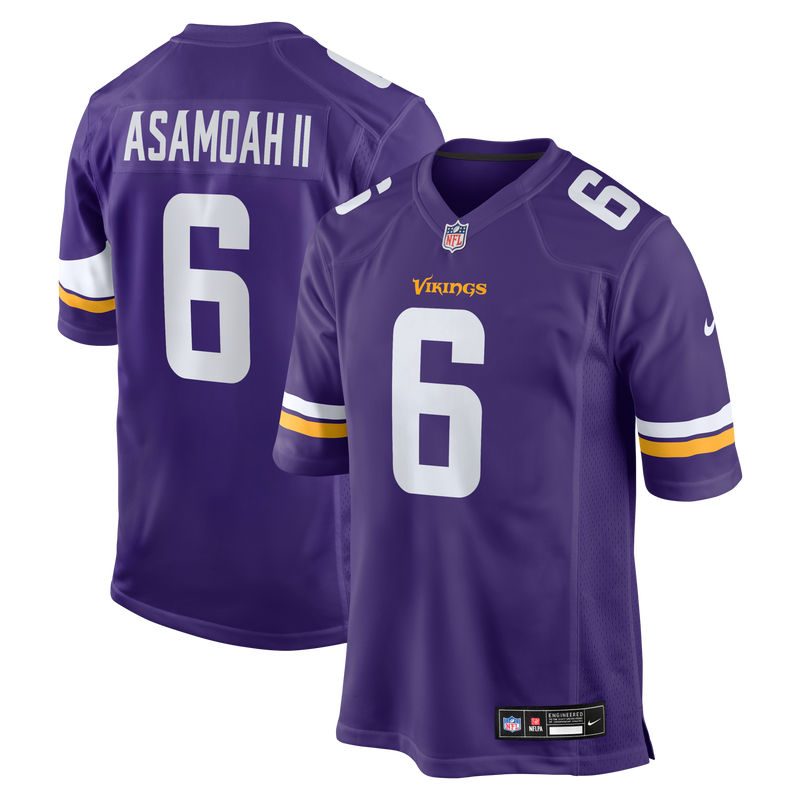 Minnesota Vikings Brian Asamoah II Nike Purple Game Jersey