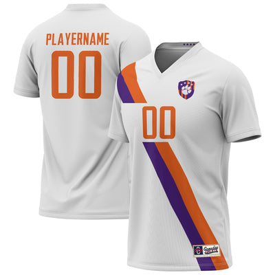 Clemson Tigers GameDay Greats NIL Pick-A-Player Soccer Fashion Jersey - White