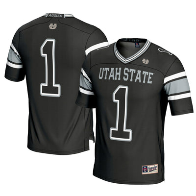 #1 Utah State Aggies GameDay Greats Football Jersey - Black