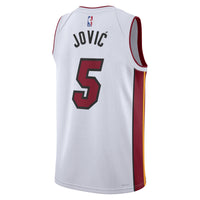 Miami Heat Nike Association Edition Swingman Jersey - White - Nikola Jović