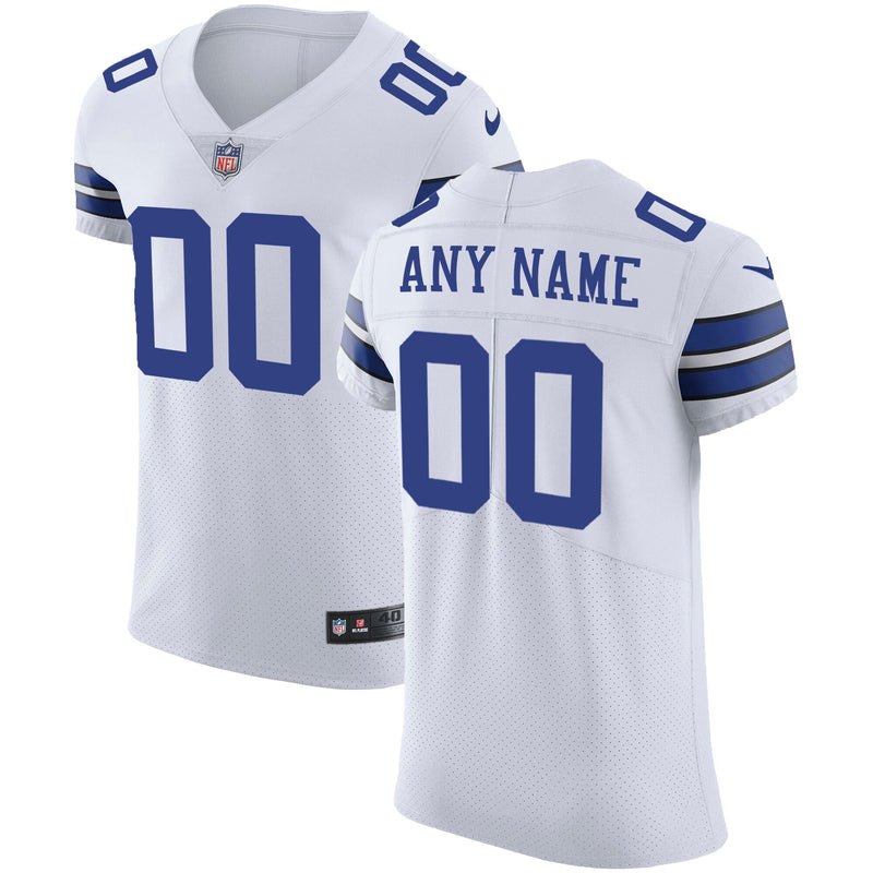Dallas Cowboys Nike White Vapor Untouchable Custom Elite Jersey