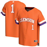 #1 Clemson Tigers GameDay Greats Lightweight Collegiate Baseball Fashion Jersey - Orange
