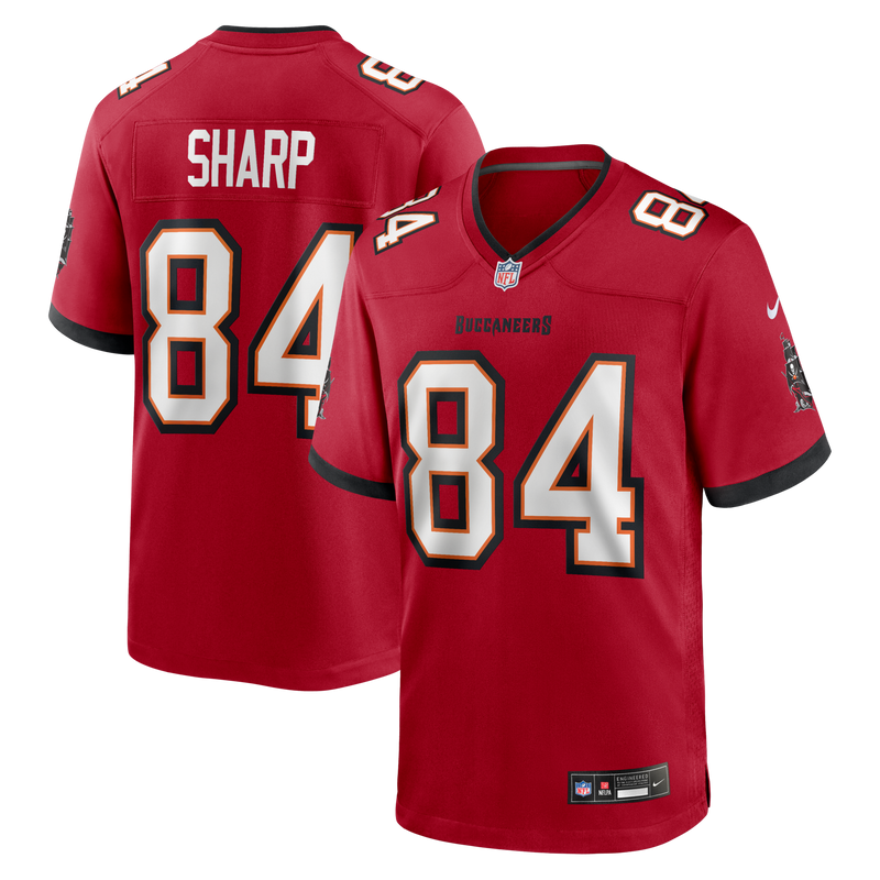 Tampa Bay Buccaneers Bauer Sharp Nike Red Team Game Jersey