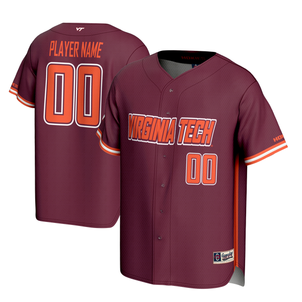 Virginia Tech Hokies GameDay Greats NIL Pick-A-Player Lightweight Baseball Jersey - Maroon