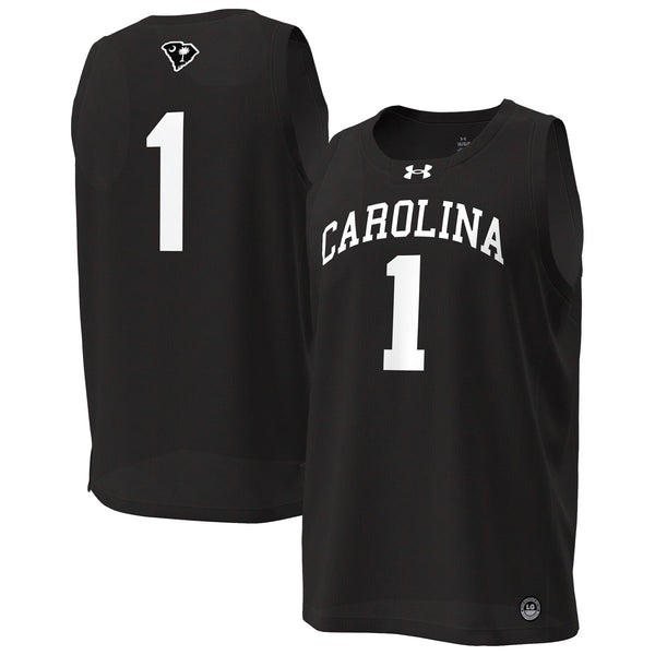 South Carolina Gamecocks Under Armour #1 Replica Basketball Jersey - Black