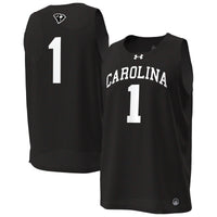 South Carolina Gamecocks Under Armour #1 Replica Basketball Jersey - Black