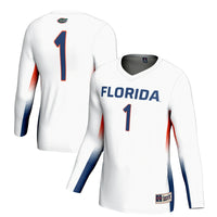 #1 Florida Gators GameDay Greats Lightweight Volleyball Jersey - White