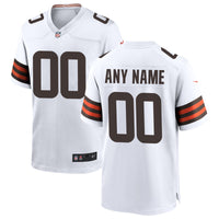 Cleveland Browns Nike White Custom Game Jersey