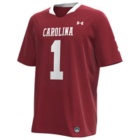 Under Armour #1 Garnet South Carolina Gamecocks Throwback Replica Jersey