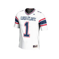 #1 Florida Atlantic Owls GameDay Greats Lightweight Football Jersey - White