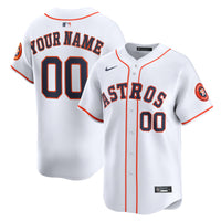Houston Astros Nike White Home Limited Custom Jersey