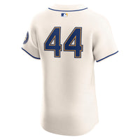 Seattle Mariners Julio Rodríguez Nike Cream Alternate 2 Elite Player Jersey