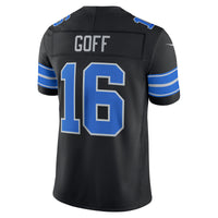 Detroit Lions Jared Goff Nike Black Alternate Vapor F.U.S.E. Stitched Limited Jersey