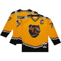 Boston Bruins Ray Bourque Mitchell & Ness Gold Big & Tall 1996-97 Blue Line 2.0 Jersey