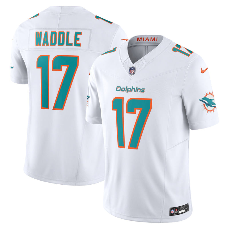 Miami Dolphins Jaylen Waddle Nike White Vapor F.U.S.E. Limited Jersey