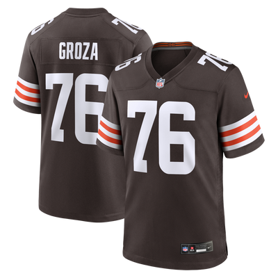 Cleveland Browns Lou Groza Nike Brown Game Retired Player Jersey