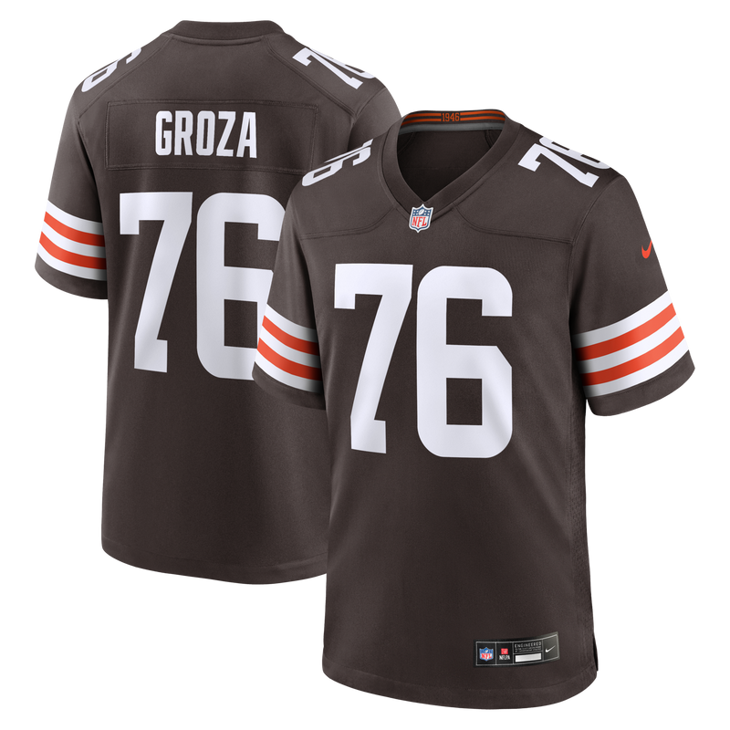 Cleveland Browns Lou Groza Nike Brown Game Retired Player Jersey