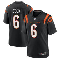 Cincinnati Bengals Bryan Cook Nike Black Team Game Jersey