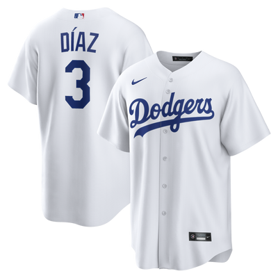 Los Angeles Dodgers Edwin Díaz Nike White Home Replica Jersey