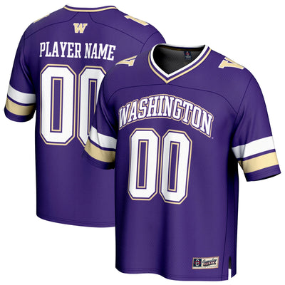 Washington Huskies GameDay Greats NIL Pick-A-Player Football Fashion Jersey - Purple