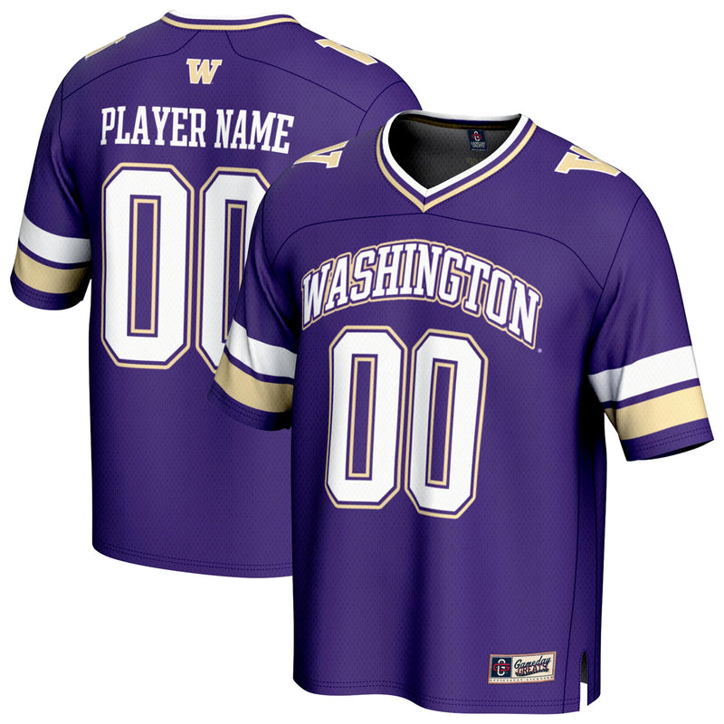Washington Huskies GameDay Greats NIL Pick-A-Player Football Fashion Jersey - Purple