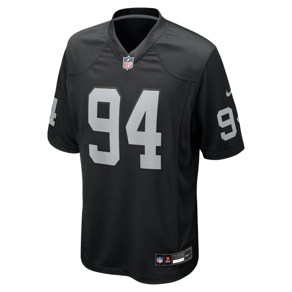 Las Vegas Raiders Christian Wilkins Nike Black Team Game Jersey