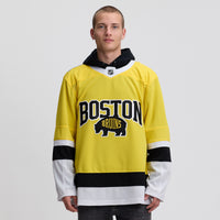 Boston Bruins Fanatics Gold 2026 NHL Stadium Series Premium Custom Jersey