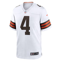 Cleveland Browns Deshaun Watson Nike White Game Jersey