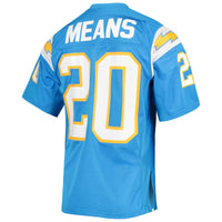 Los Angeles Chargers 1994 Natrone Means Mitchell & Ness Powder Blue Authentic Throwback Retired Player Jersey