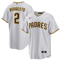 San Diego Padres Xander Bogaerts Nike White/Brown Home Official Replica Player Jersey