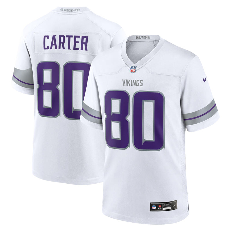 Minnesota Vikings Cris Carter Nike White Alternate Retired Player Game Jersey