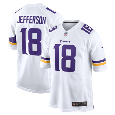 Minnesota Vikings Justin Jefferson Nike White Game Player Jersey