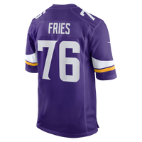 Minnesota Vikings Will Fries Nike Purple Team Game Jersey