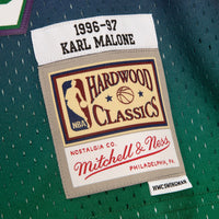 Utah Jazz Mitchell & Ness Karl Malone 1996 Reload Swingman Authentic Jersey - Green