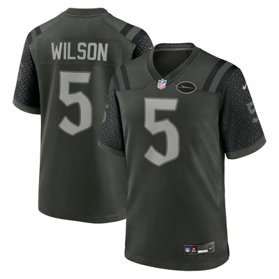 New York Jets Garrett Wilson Nike Gotham Green 2025 Rivalries Collection Game Jersey