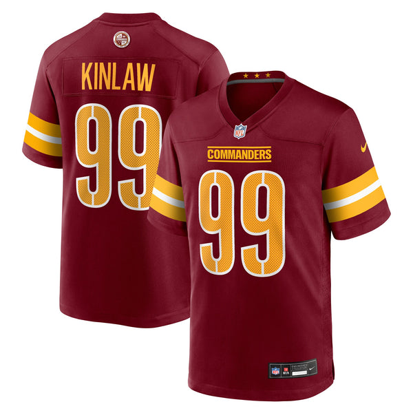 Washington Commanders Javon Kinlaw Nike Burgundy Team Game Jersey