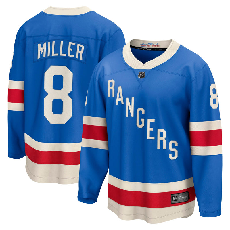 New York Rangers J.T. Miller Fanatics Blue Centennial Breakaway Jersey